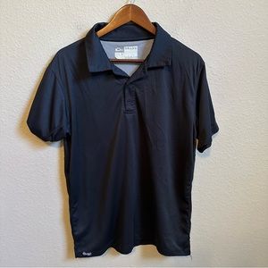 Drake Men’s Black Vented Polo